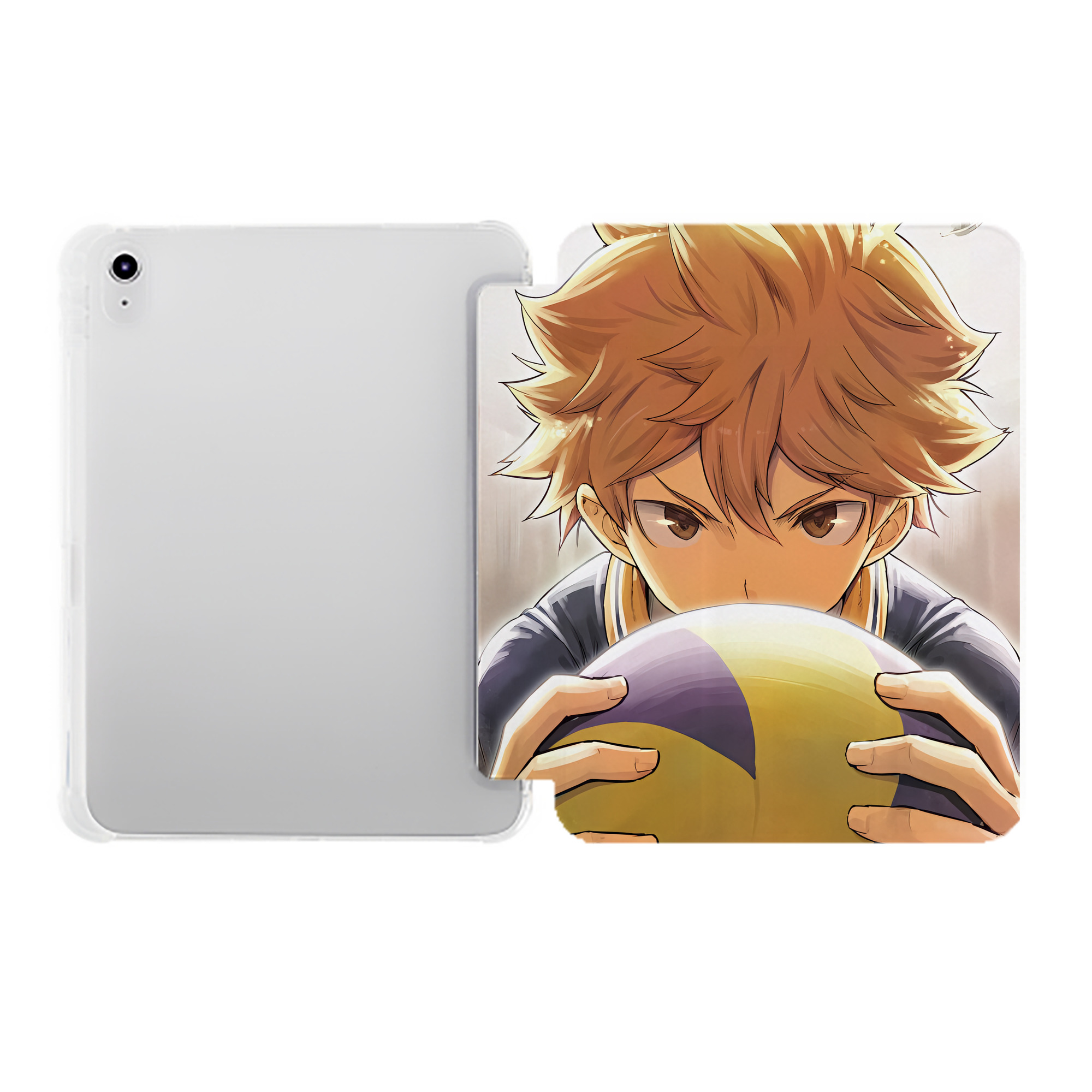 （画像用） ハイキュー!! Haikyu!! IPad ケース ペン収納付き 三つ折りスタンド PUレザー×シリコン 対応機種9.5/10.5/10.9インチ